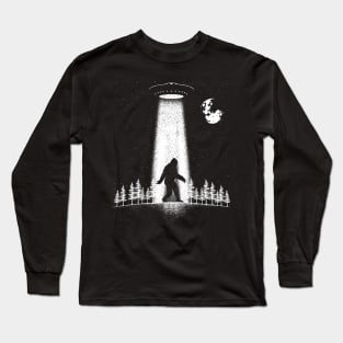 Bigfoot Ufo Long Sleeve T-Shirt